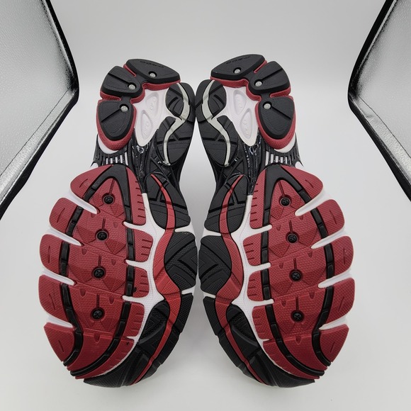 Saucony ProGrid Omni 9 Shoes Mens 10.5 Silver Red Impact Running Sneaker NEW - Picture 8 of 11